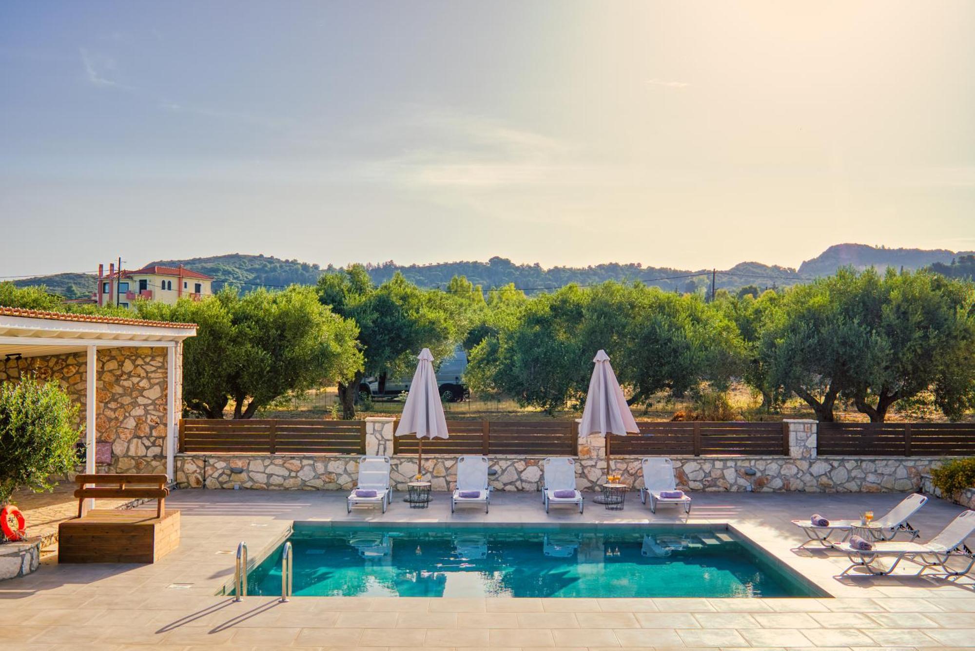 Astarte Villas - Astra Private Villas With Pool Vasilikí 外观 照片